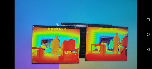 How to get a depth map with an angle 180° by 2pcs CS30?