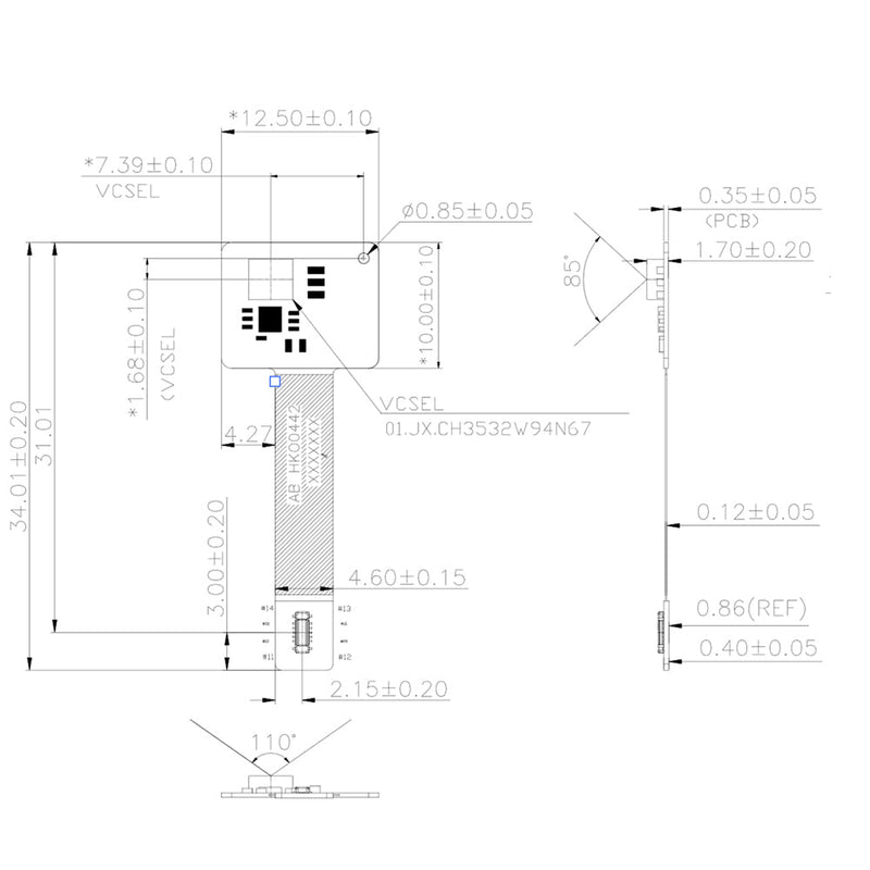 Synexens 3D of RGBD ToF depth sensor-CS30 MIPI Module Synexens 3D of RGBD ToF depth sensor_CS30 MIPI Module-Tofsensors