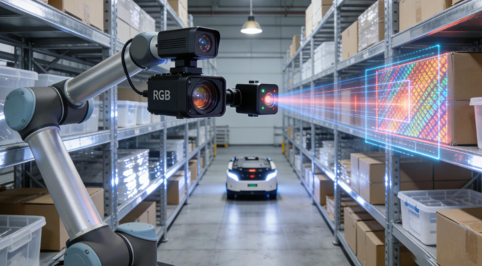 RGB Color Camera and ToF Depth Camera for Industrial 3D Vision