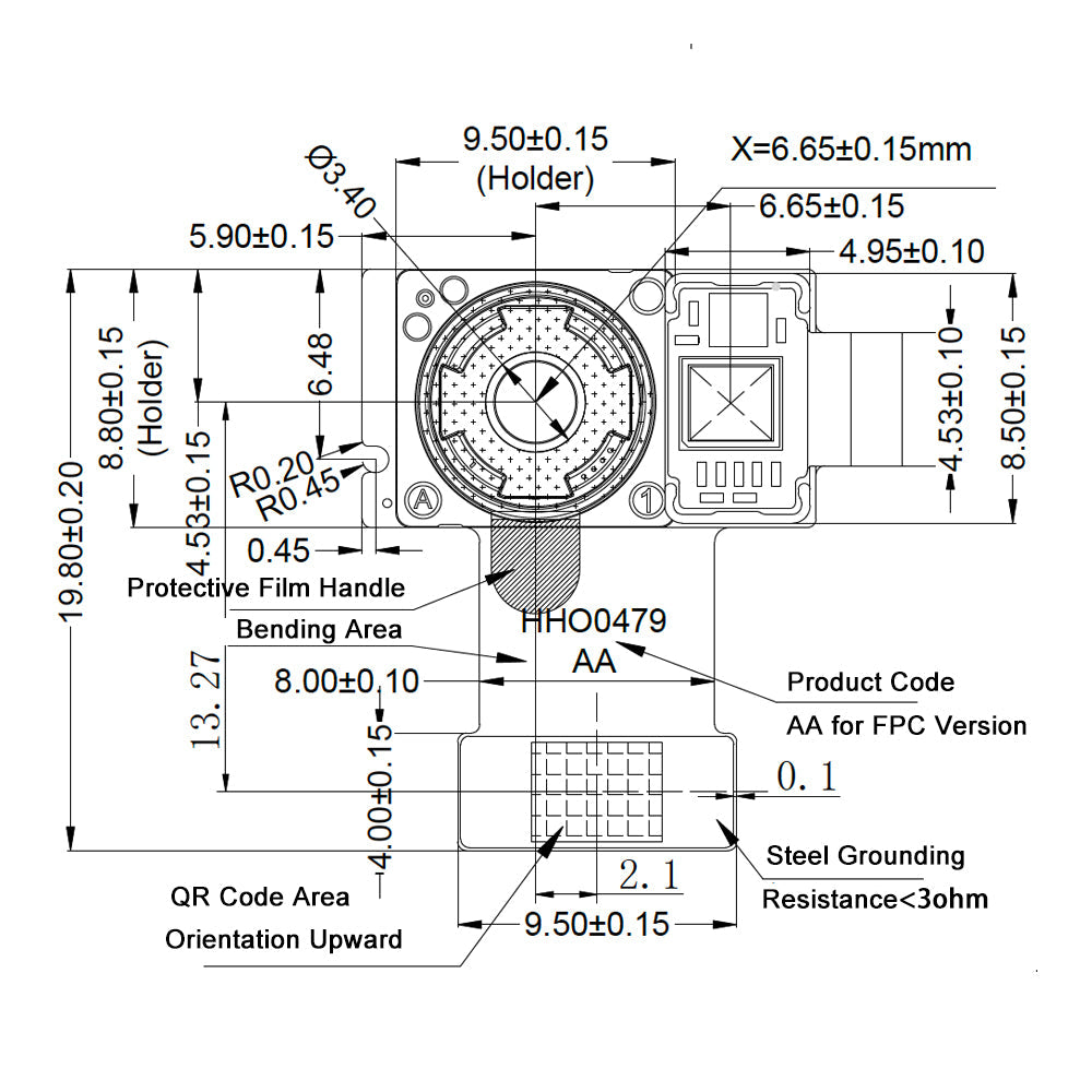 Synexens 3D camera of ToF sensor Soild-state Lidar_CS20 MIPI Module-Tofsensors