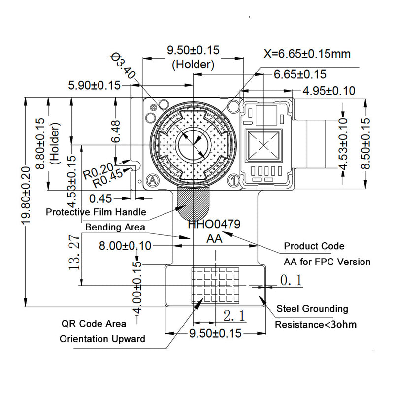 Synexens 3D camera of ToF sensor Soild-state Lidar_CS20 MIPI Module-Tofsensors